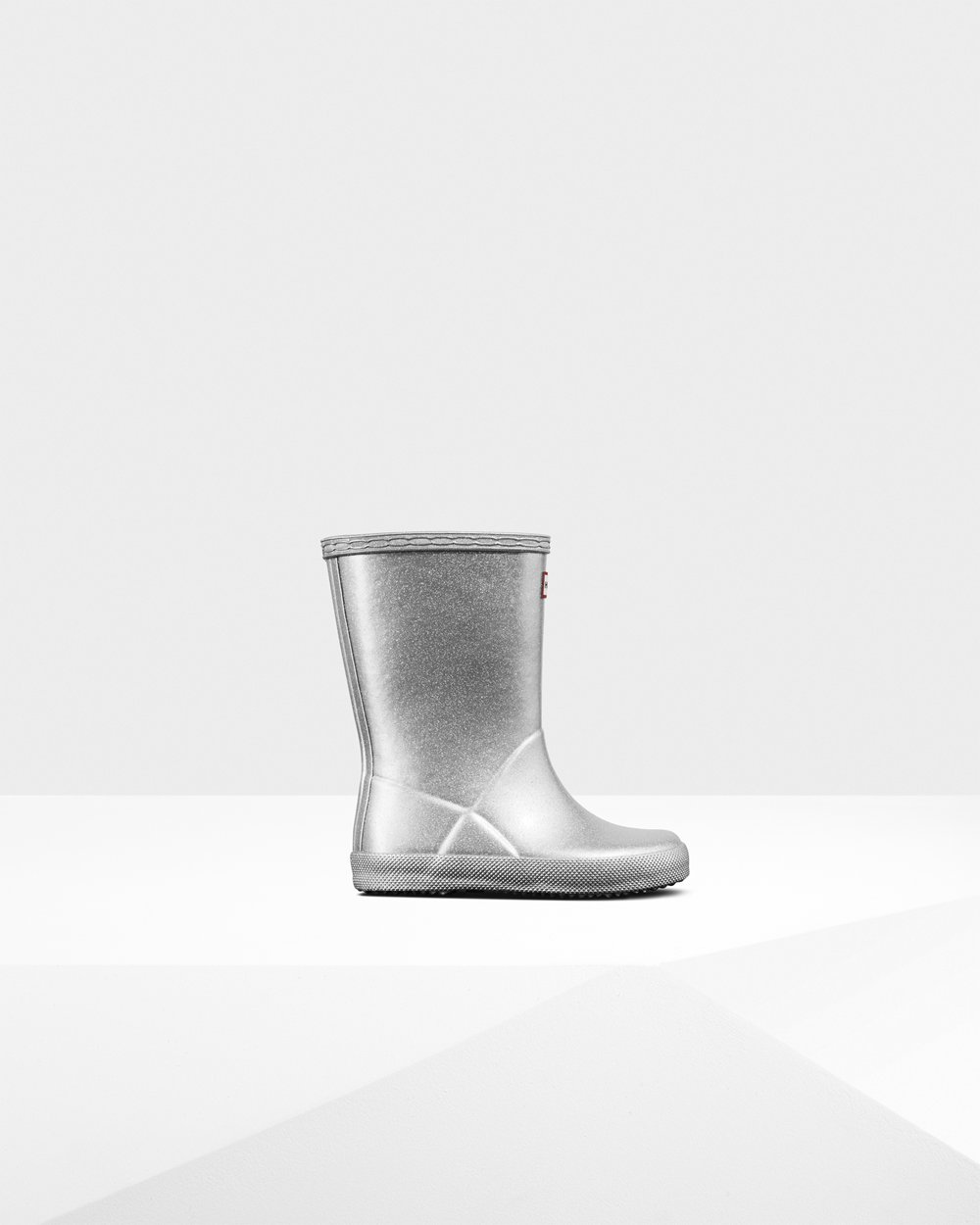 Kids Hunter Original First Classic Cosmic Glitter | Rain Boots Silver | NZ-80756-CKIO